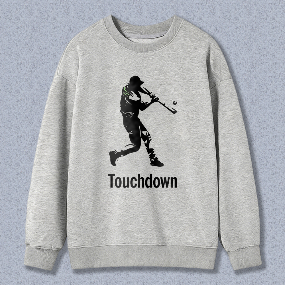 Dorawear™ Baseball Player Silhouette Touchdown Unisex Classic Sweatshirt