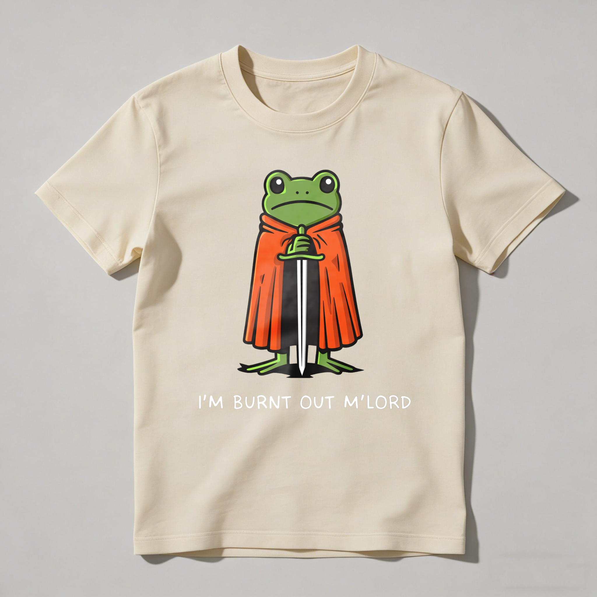 Dorawear™ Frog Knight With Sword And Cape T Shirt (1)
