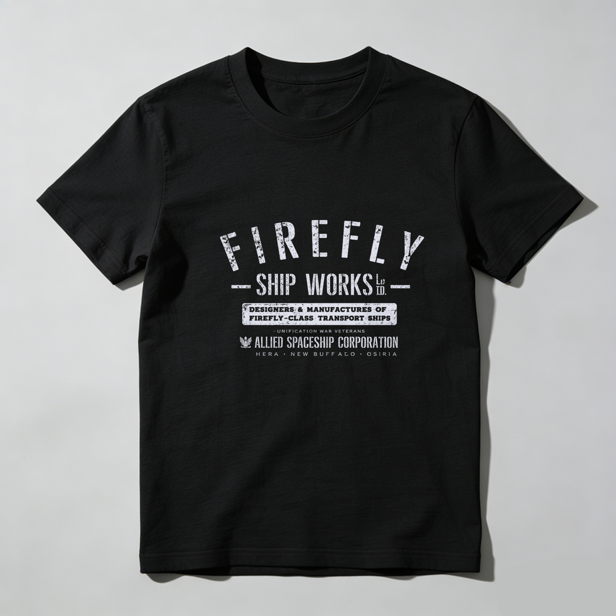 Dorawear Firefly Ship Works Designers Manufacturers Pure Cotton Short Sleeve T-Shirt
