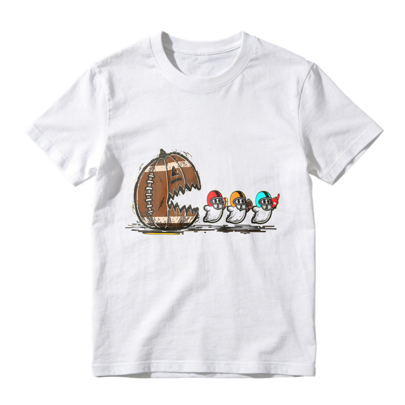 Cartoon Monster Football Chasing Sneakers, Unisex Classic T-shirt