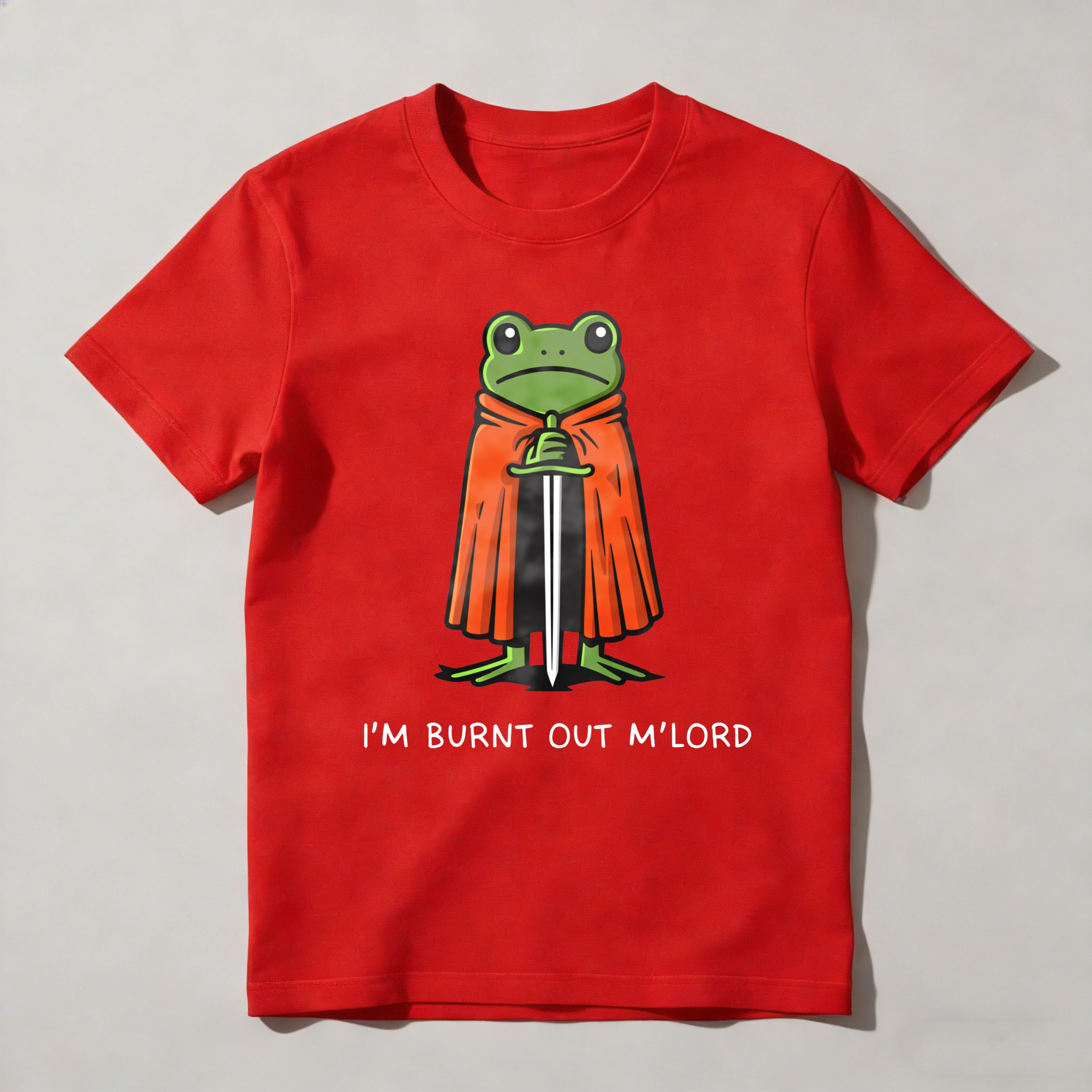 Dorawear™ Frog Knight With Sword And Cape T Shirt (1)