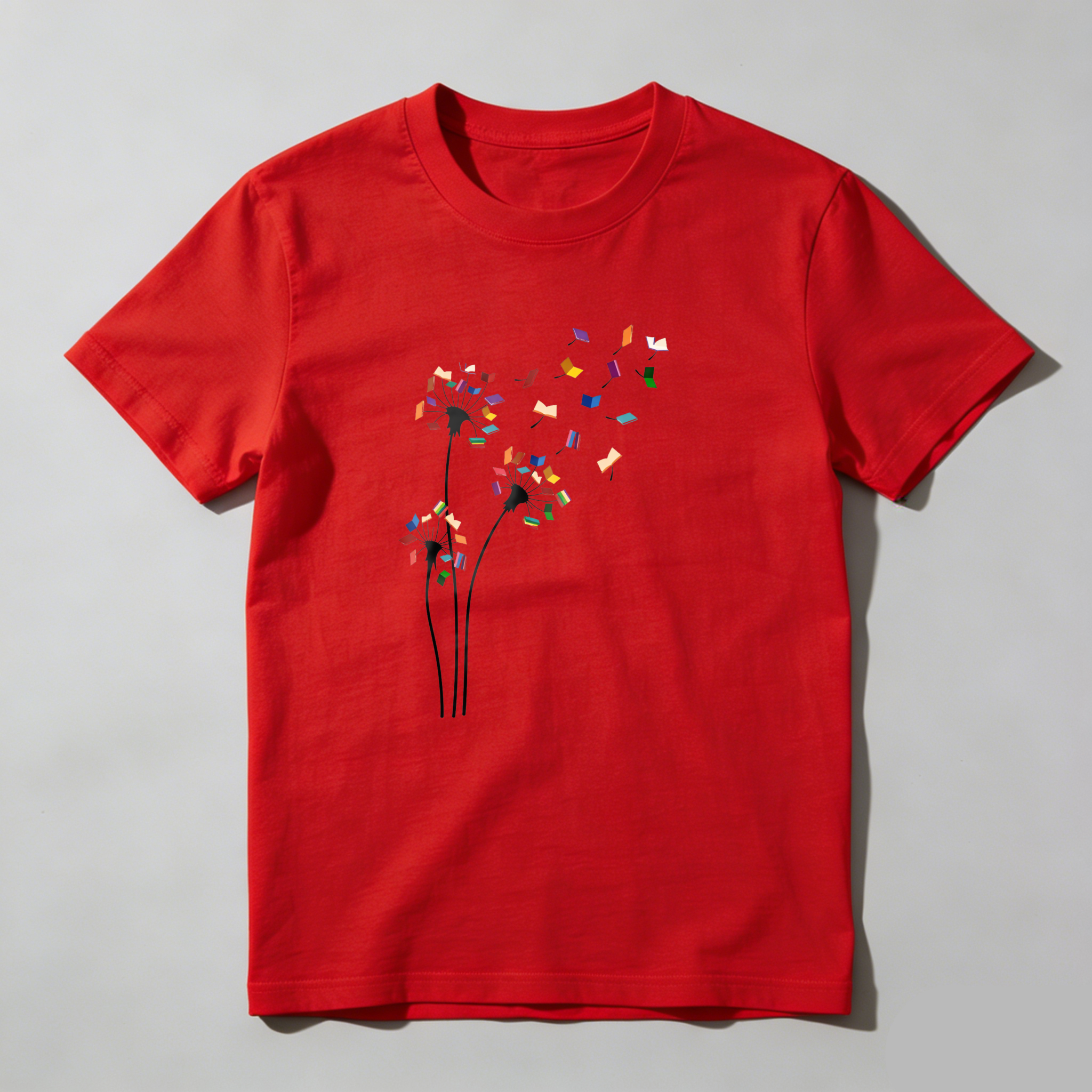 Dorawear™ Colorful Confetti Scattered Heart Shape Design T Shirt
