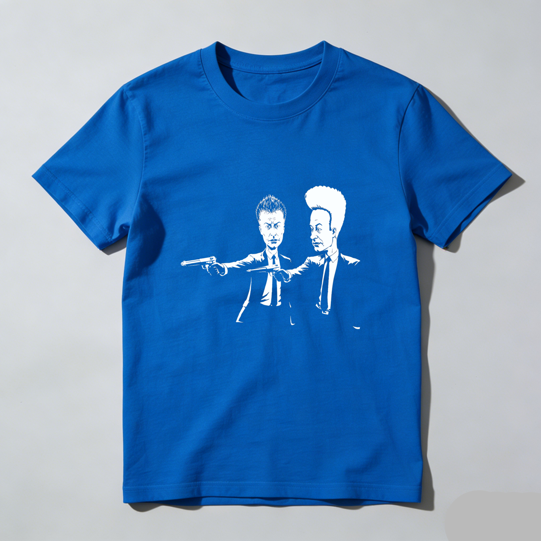 Dorawear™ Pulp Fiction Duo Gun Pointing Pure Cotton Short Sleeve T Shirt-Dorawear