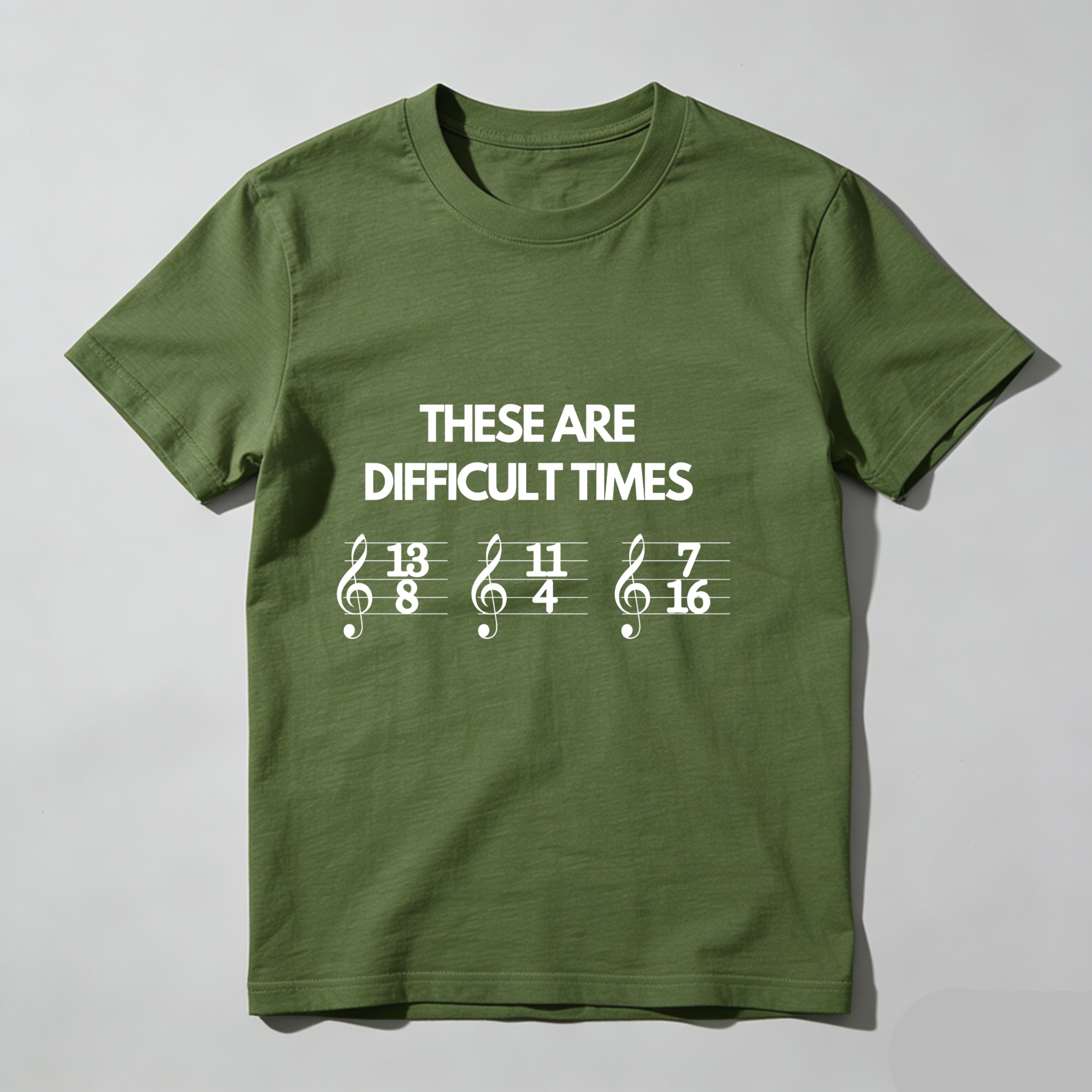 Dorawear™ These Are Difficult Times Music Notation T Shirt