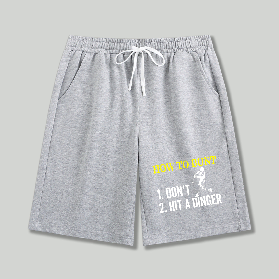 Dorawear™ How To Bunt Baseball Humor Shorts-Dorawear