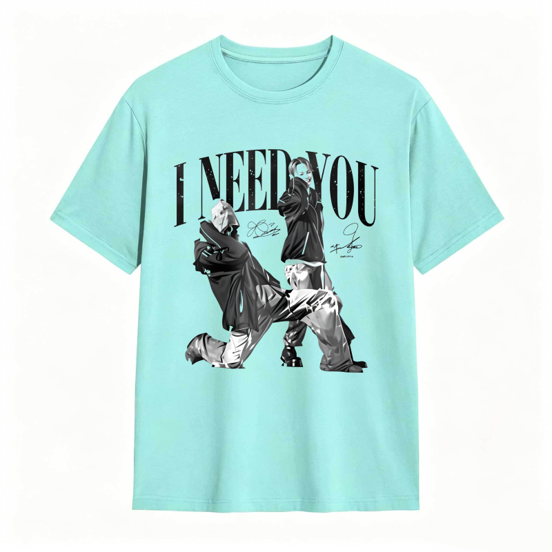 I Need You K-POP World Tour 2026 Vintage Hip Hop Graphic Tee