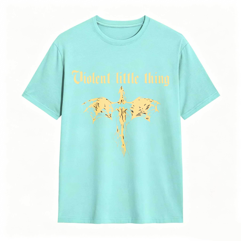 Dorawear™ Violent Little Thing Golden Dragon Design Unisex Classic T-shirt