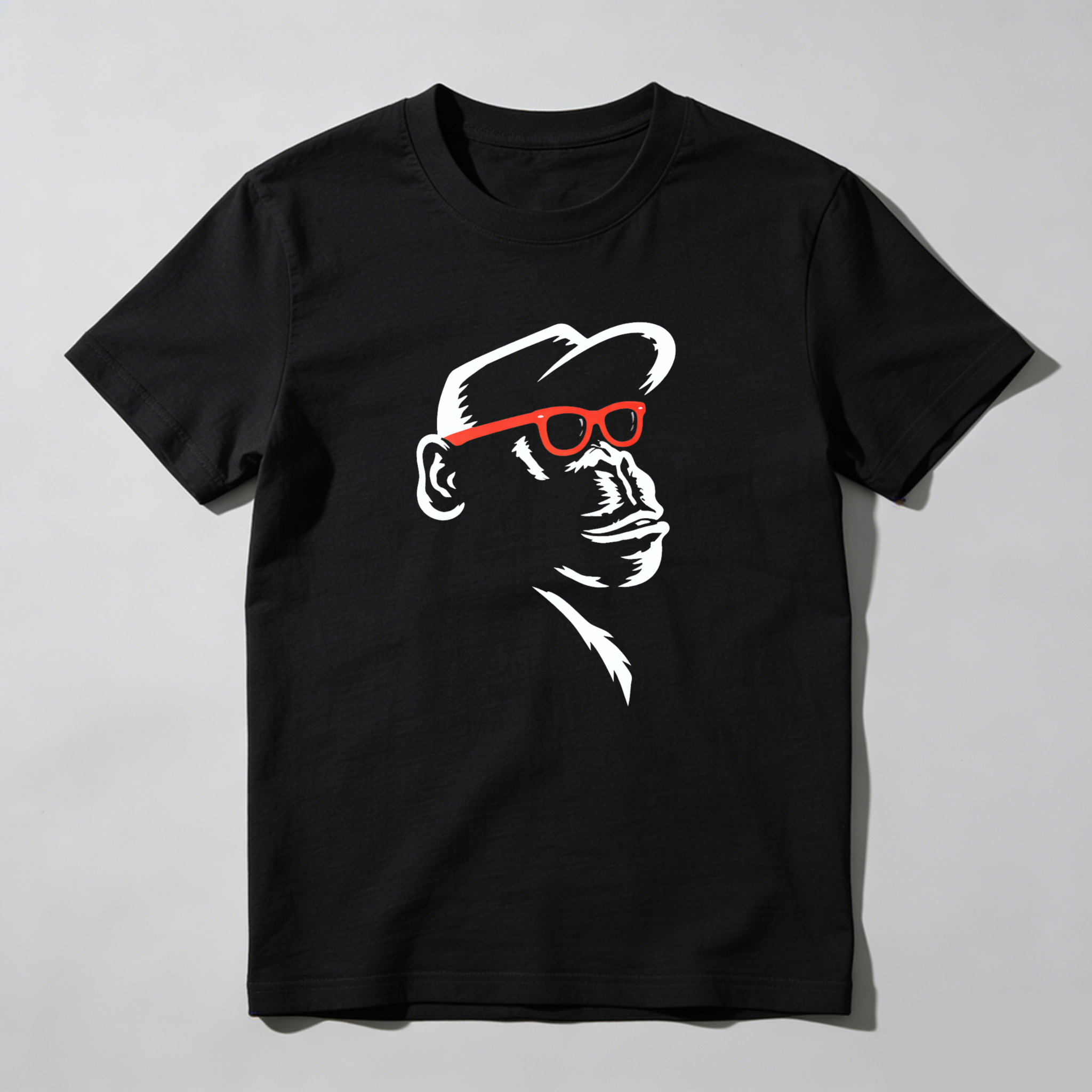 Dorawear Monkey With Red Glasses Pure Cotton Short Sleeve T Shirt