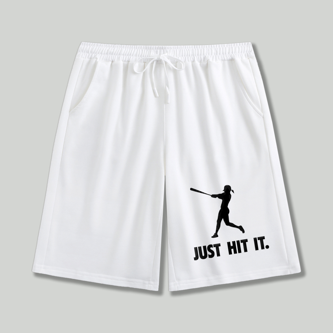 Dorawear™ Baseball Player Silhouette Just Hit It Shorts-Dorawear