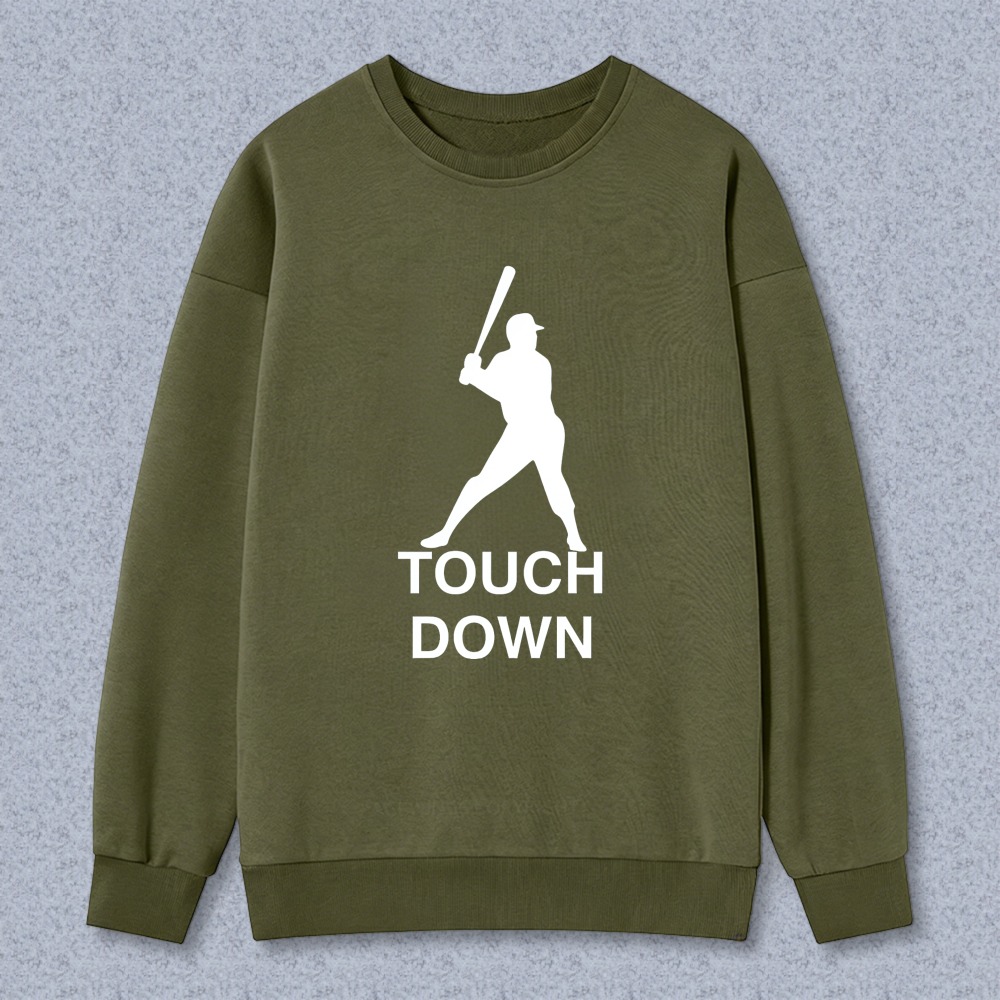 Dorawear™ Baseball Player Silhouette Touch Down Unisex Classic Sweatshirt(1)