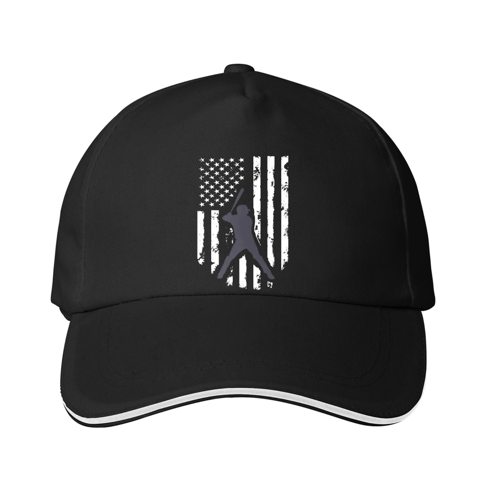 Dorawear™ Baseball Cap American Flag With Silhouette Design For Casual Wear
