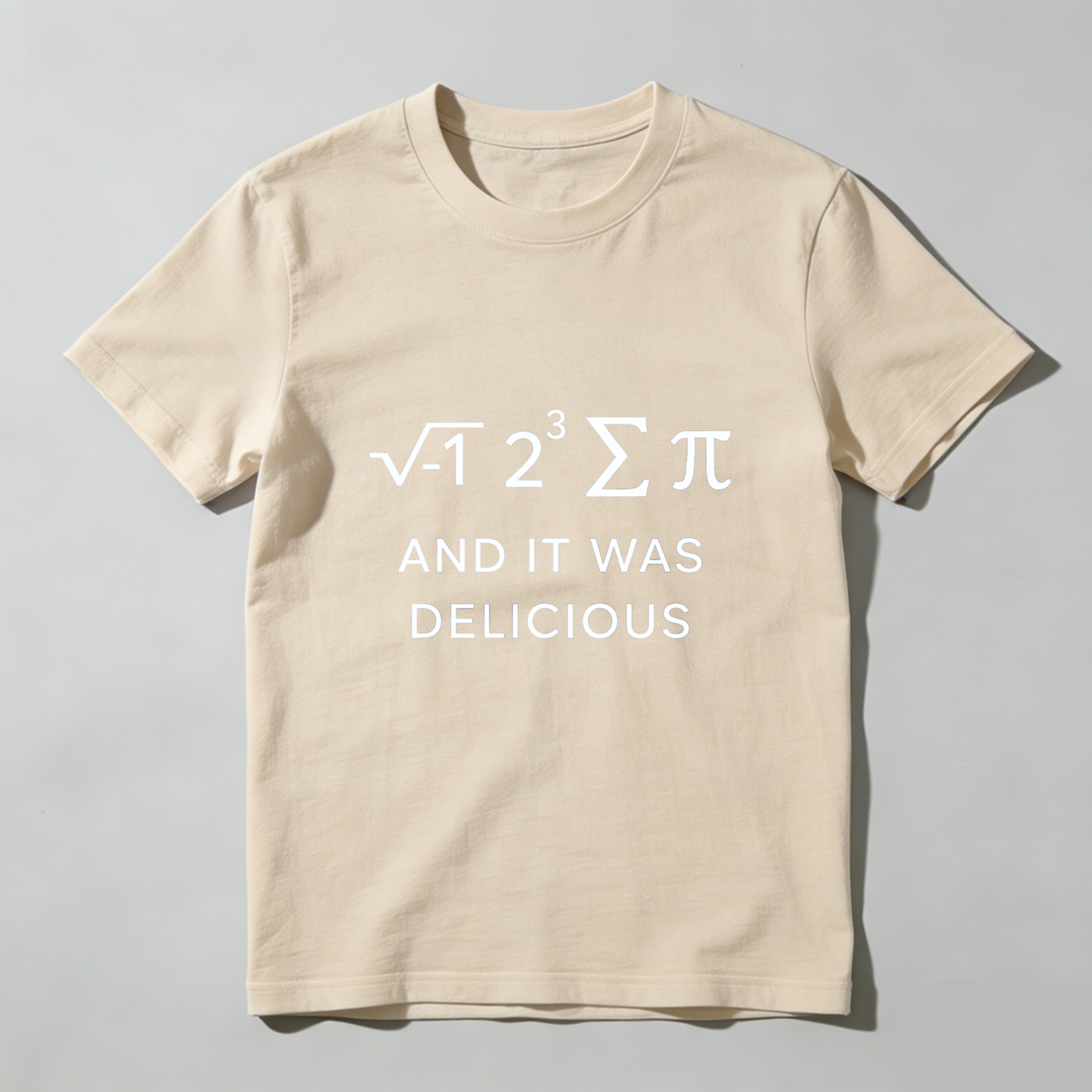 Dorawear Math Pi Formula And It Was Delicious Pure Cotton Short Sleeve T Shirt
