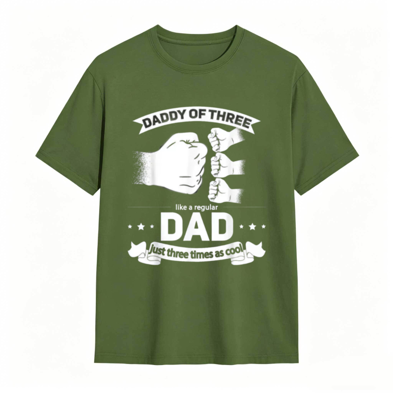 Daddy Of Three Like A Regular Dad Just Three Times As Cool T-shirt
