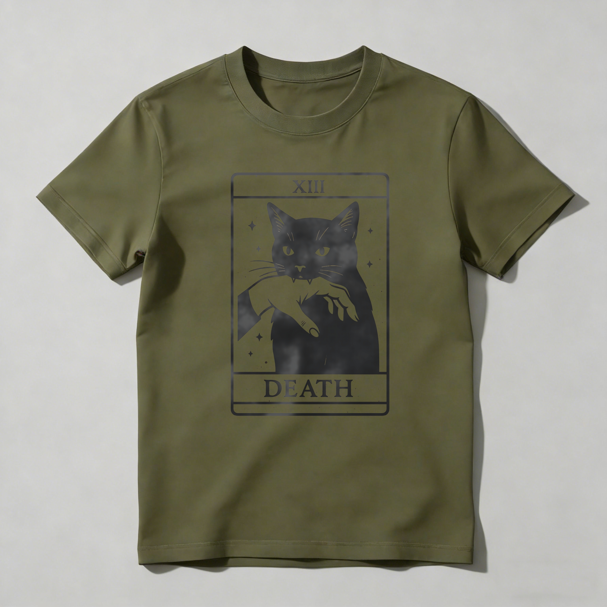 Dorawear™ Cat With Scythe Death Tarot Card T Shirt