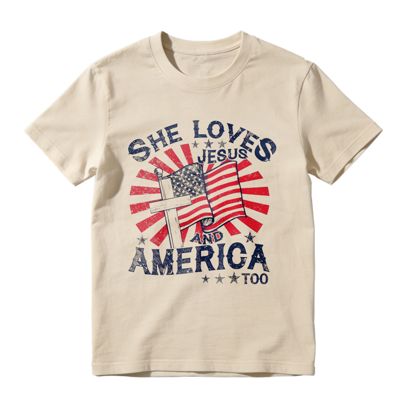 She Loves Jesus And America T-shirt