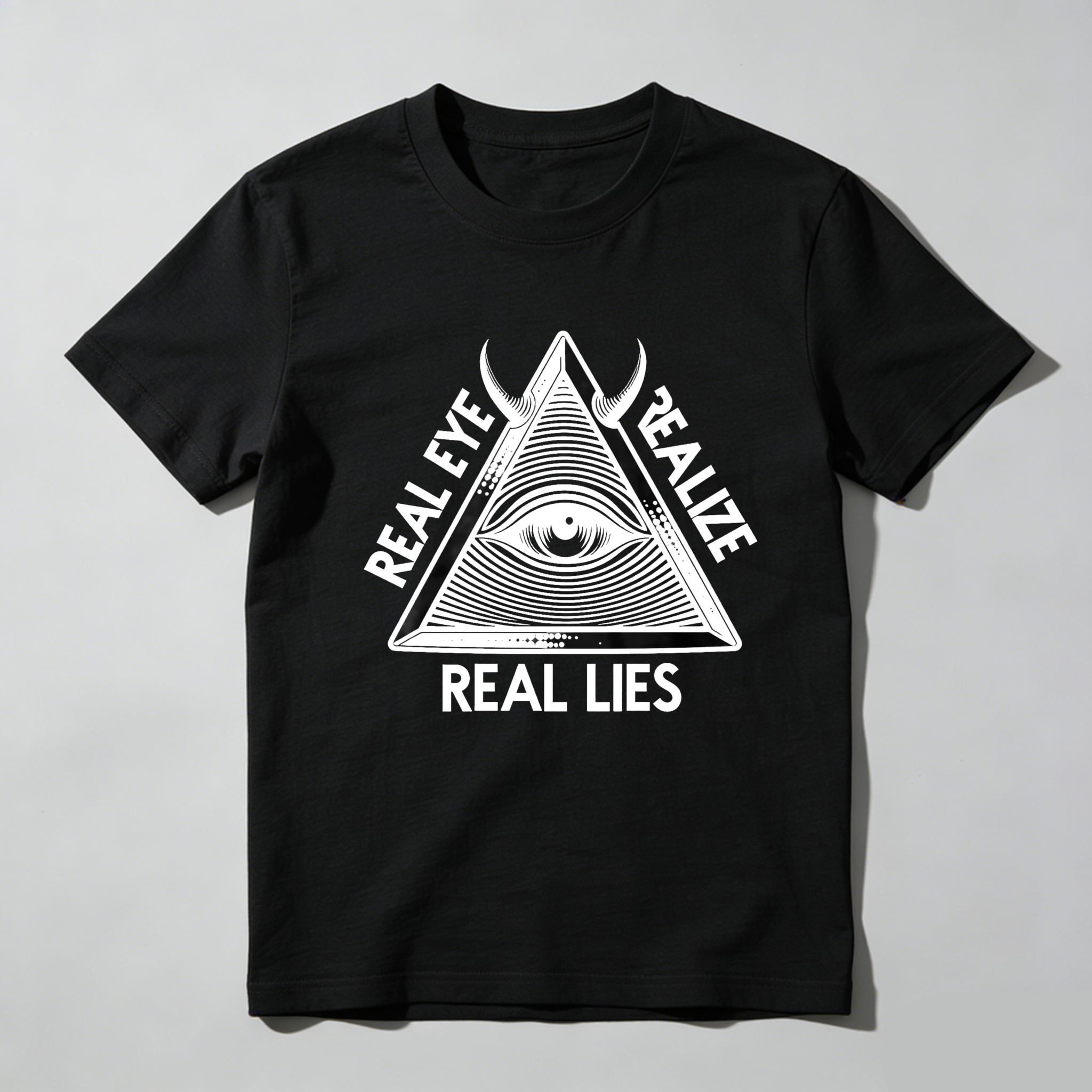 Dorawear™Real Eye Realize Real Lies Pyramid Eye  T Shirt