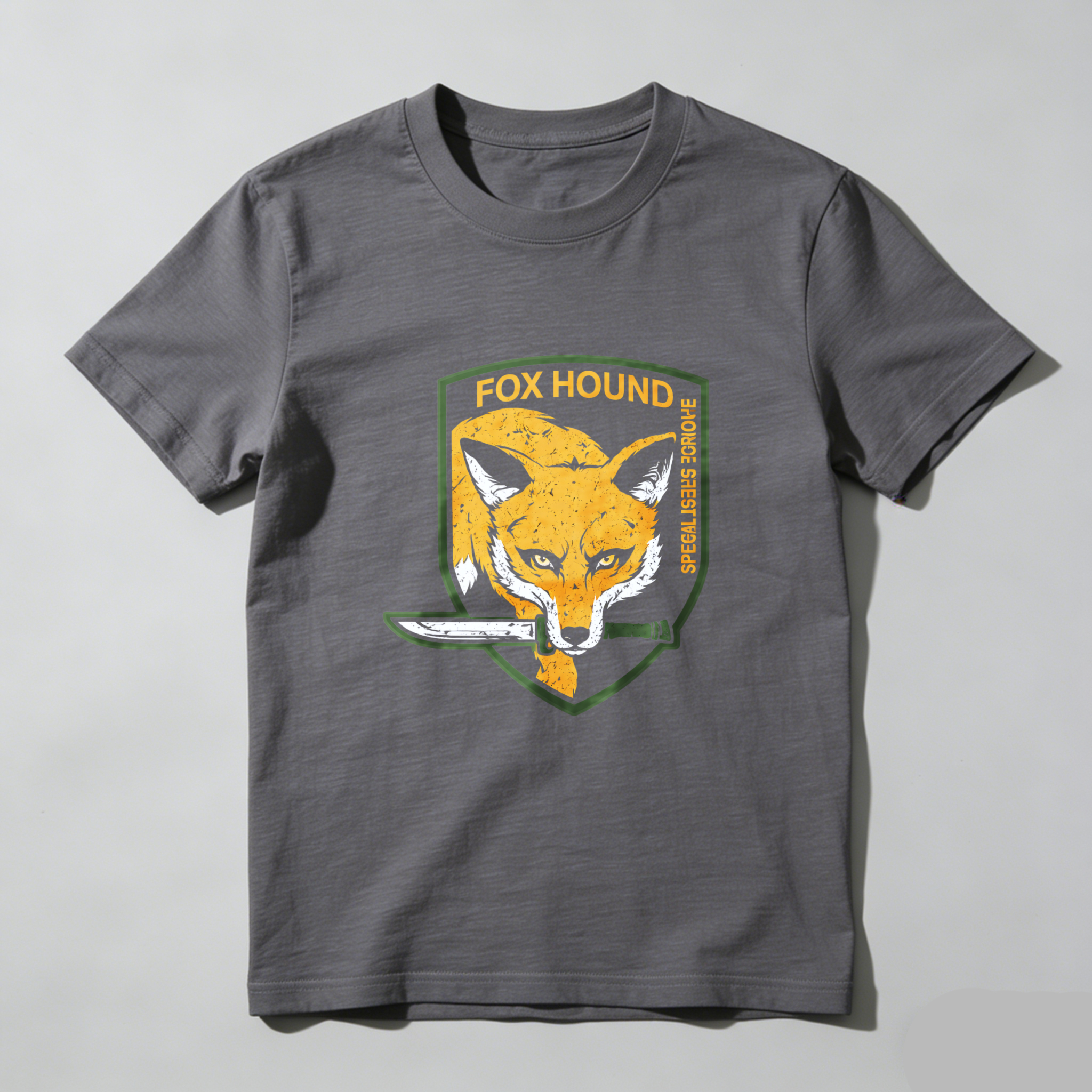 Dorawear™ Fox Hound Shield Logo Pure Cotton Short Sleeve T Shirt-Dorawear