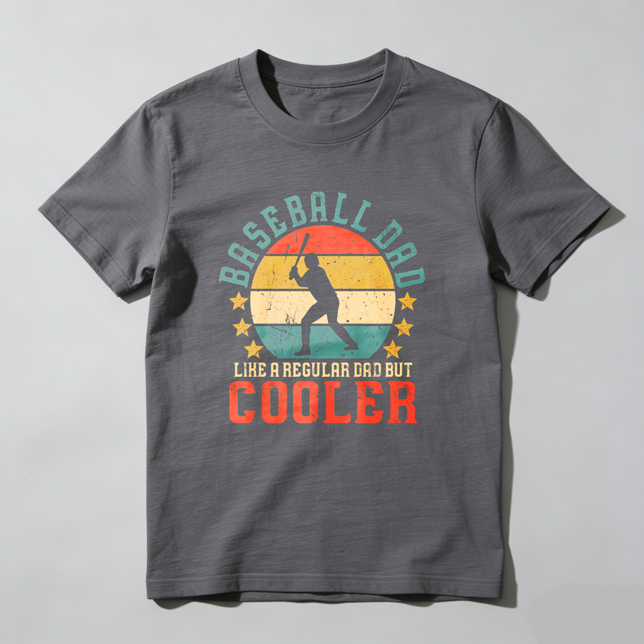 Dorawear™ Baseball Dad Like A Regular Dad But Cooler  T Shirt-Dorawear