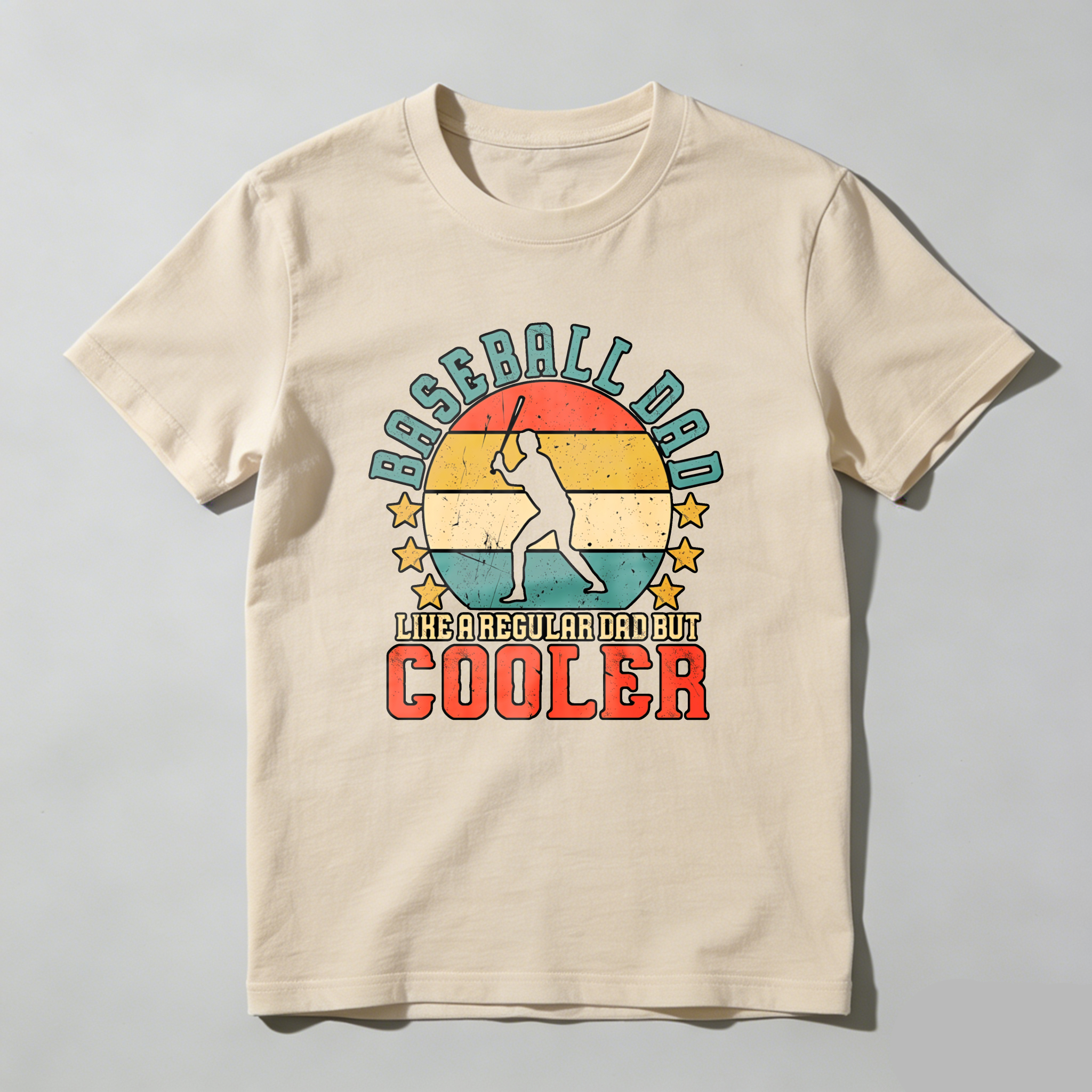 Dorawear™ Baseball Dad Like A Regular Dad But Cooler  T Shirt-Dorawear