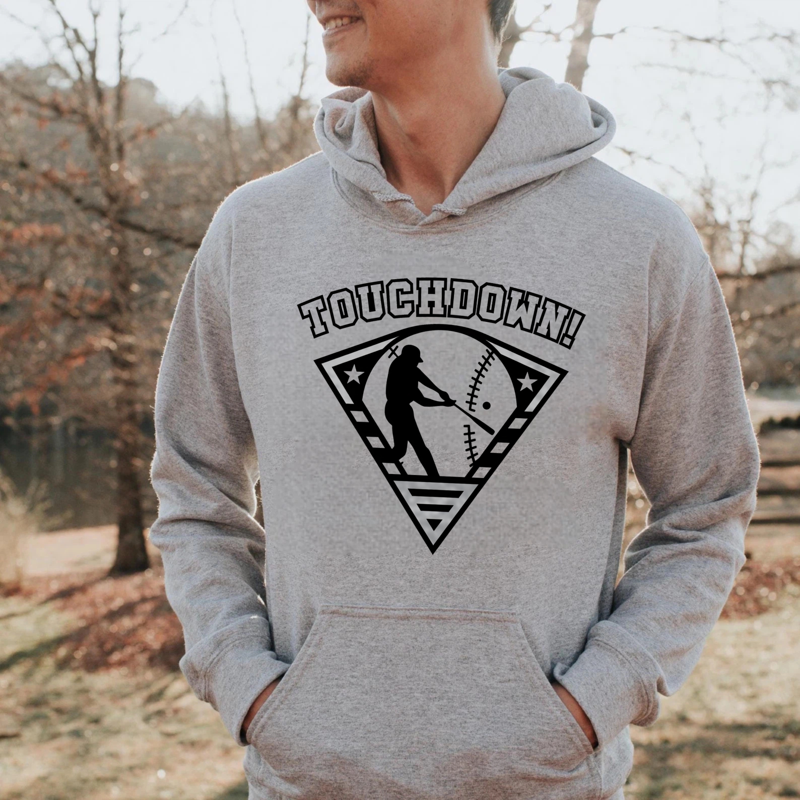 Dorawear™ Touchdown Baseball Hoodie Sport Graphic Sweatshirt Unisex Casual Wear For Men And Women