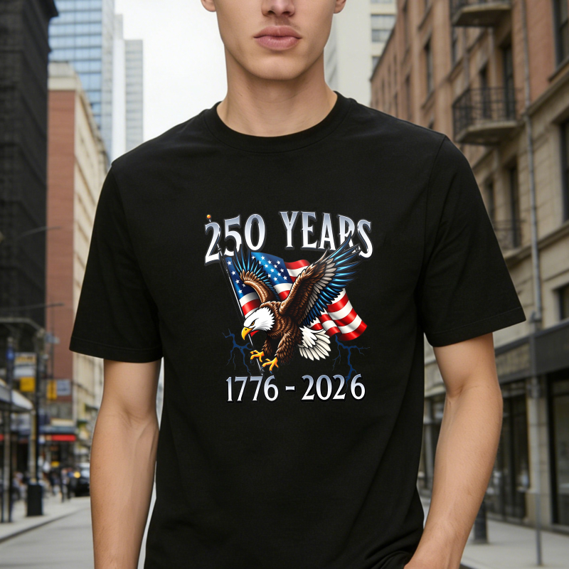 Dorawear™ 250 Years American Eagle Flag 1776 2026 Unisex Classic T-shirt