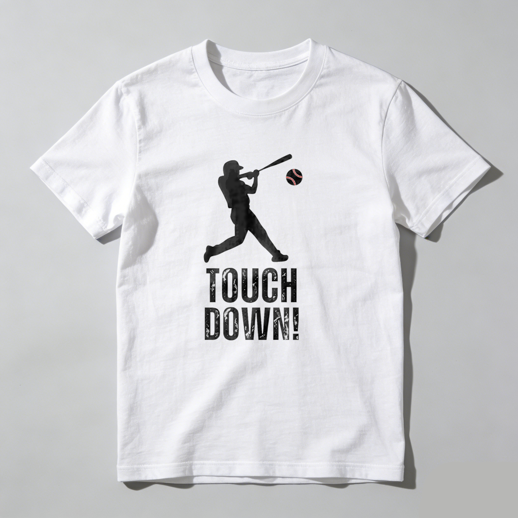 Dorawear™ Baseball Player Swinging Bat Touch Down T Shirt