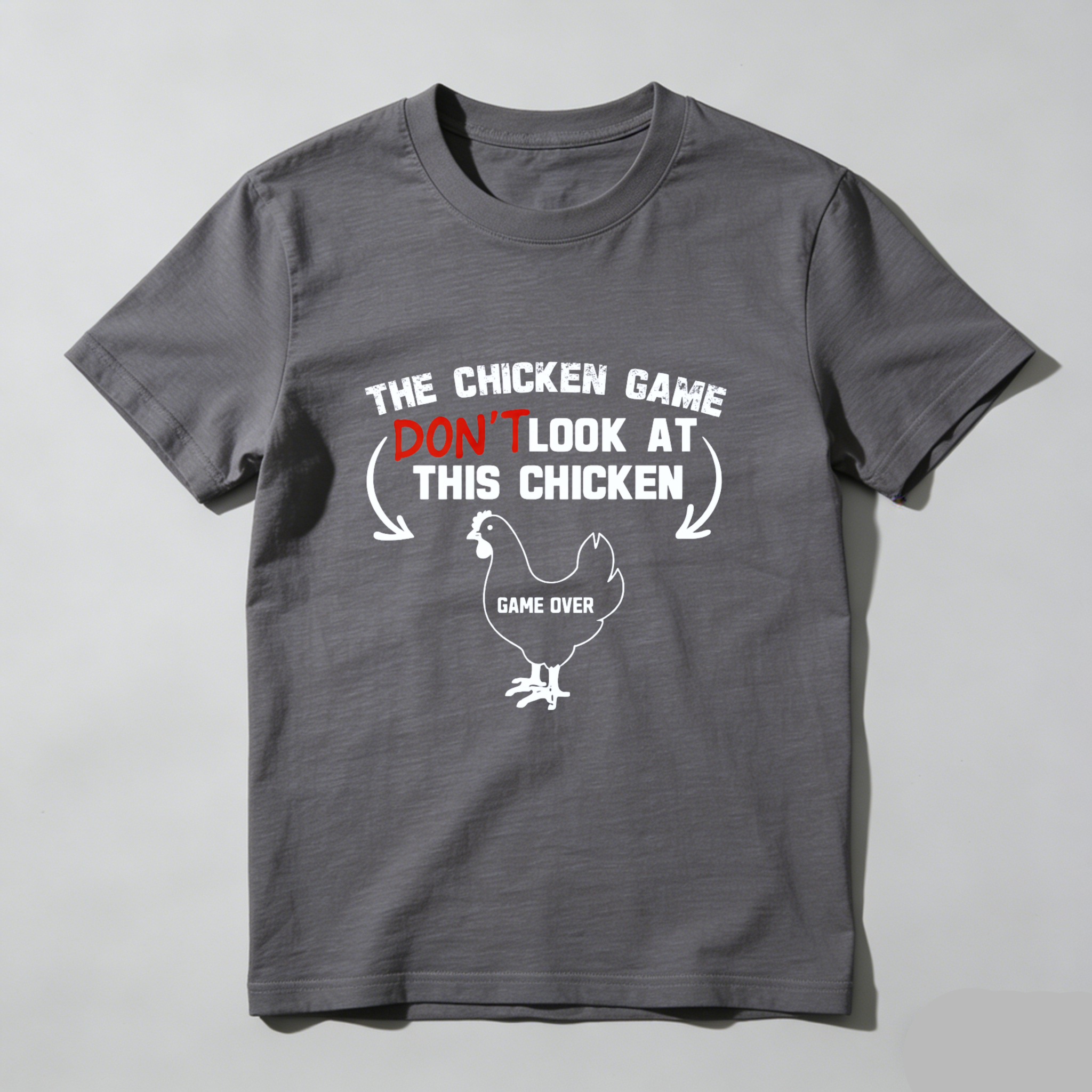 Dorawear™ The Chicken Game Don't Look At This Chickens Pure Cotton Short Sleeve T Shirt-Dorawear