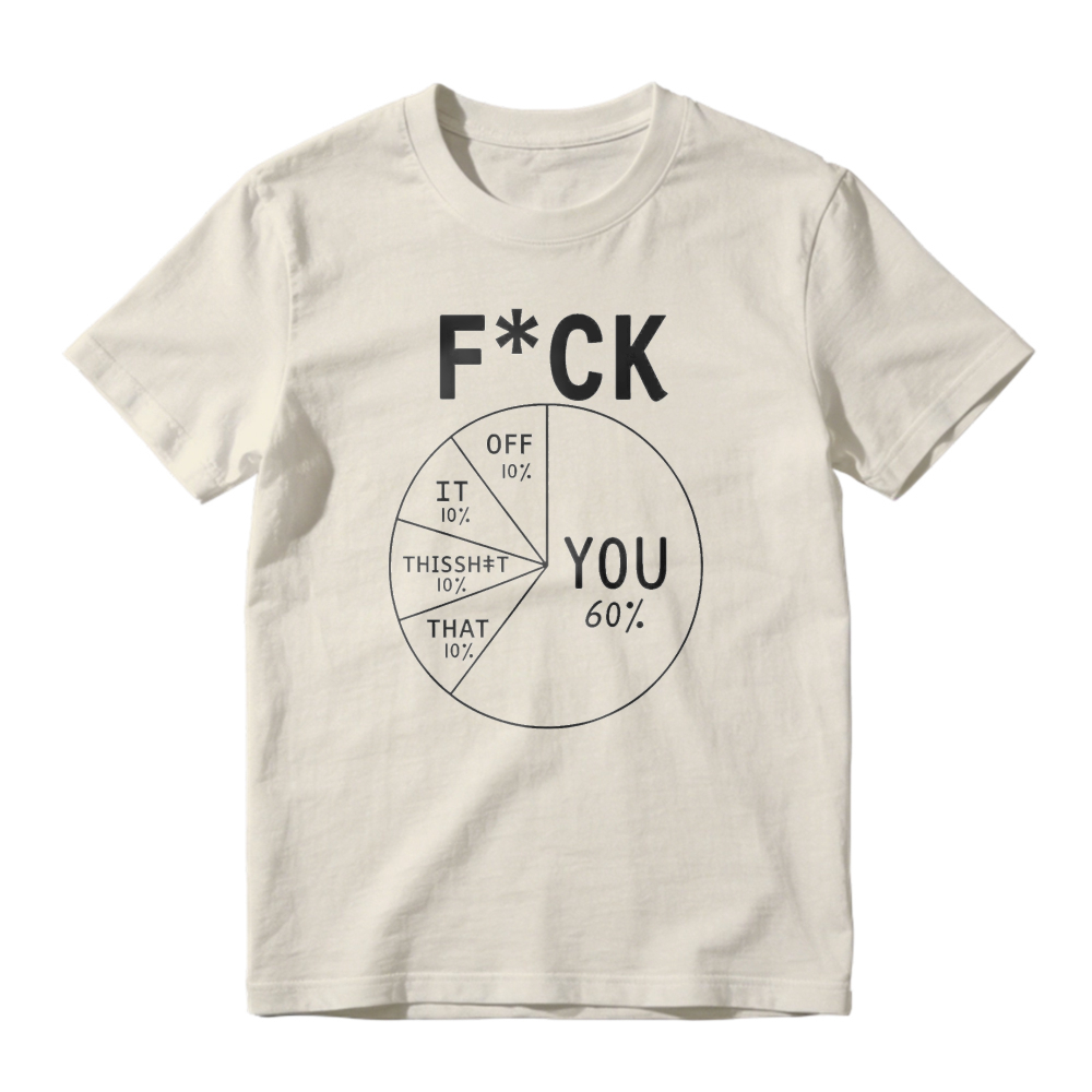 Funny Pie Chart Humor Graphic Unisex Classic T-shirt
