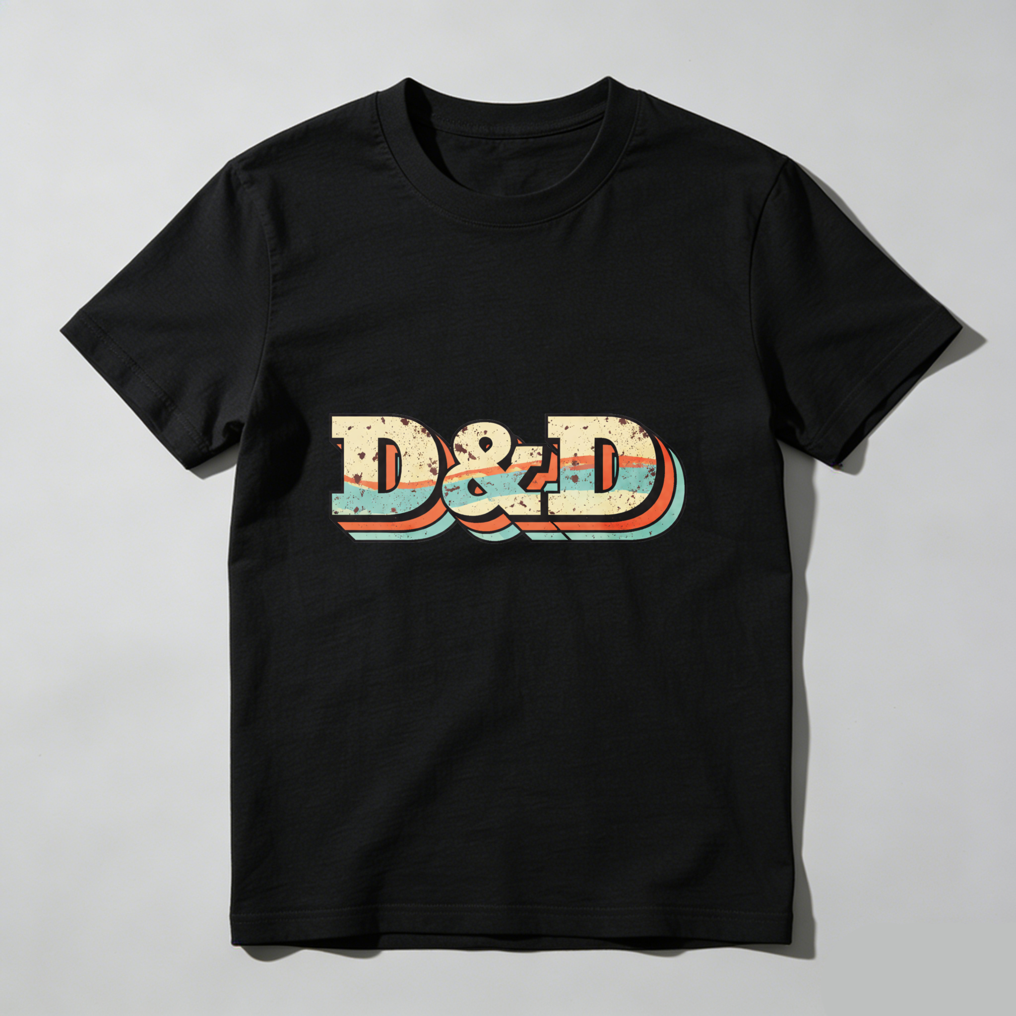 Dorawear Dungeons And Dragons Logo Vintage Style Pure Cotton Short Sleeve T Shirt