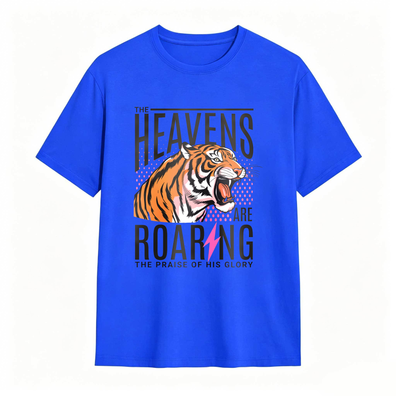 Dorawear™ Tiger Roaring With Heaven Praise Design Unisex Classic T-shirt