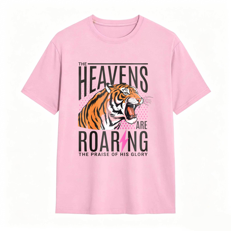 Dorawear™ Tiger Roaring With Heaven Praise Design Unisex Classic T-shirt