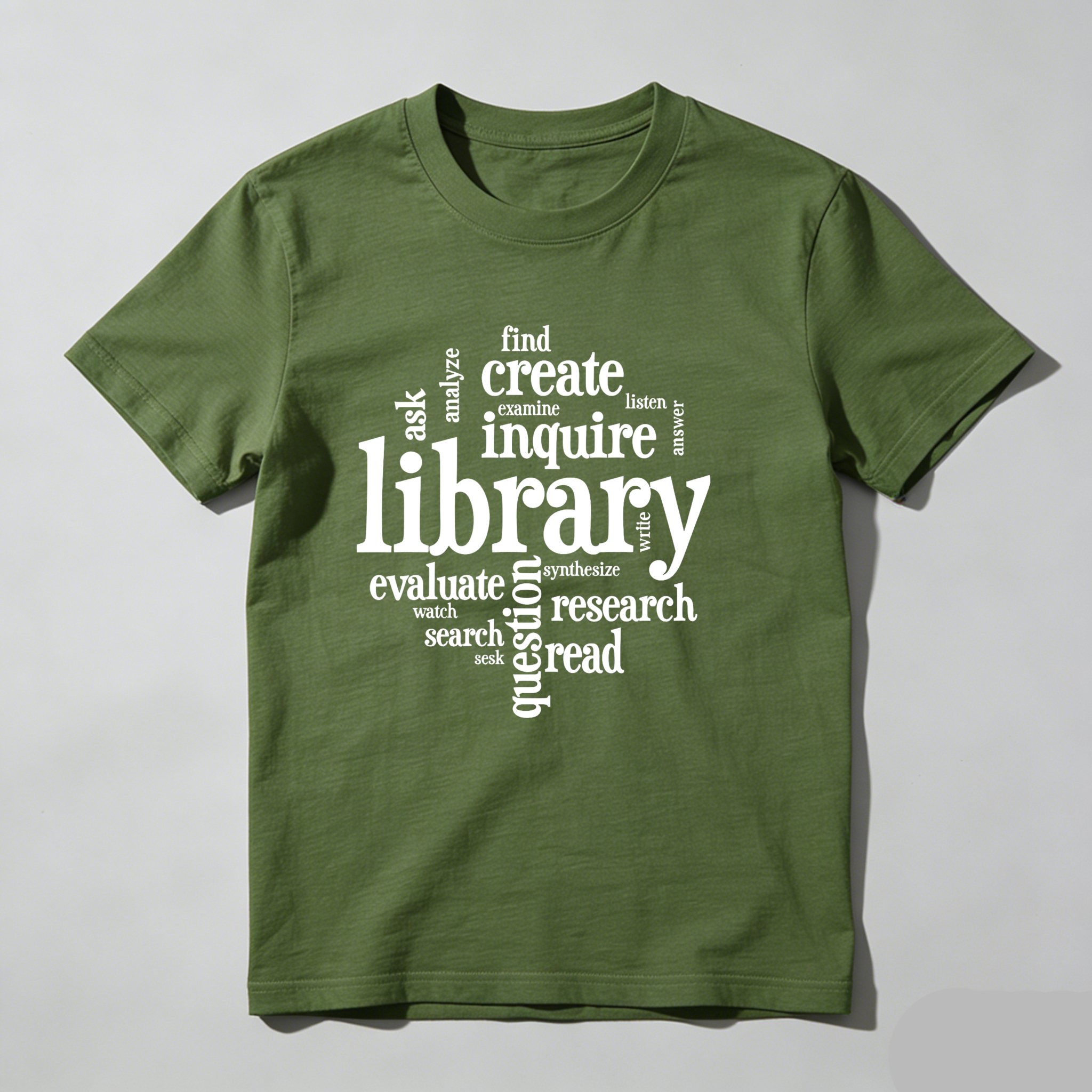 Dorawear™ Library Inquire Research Read Evaluate Create Find Ask T Shirt