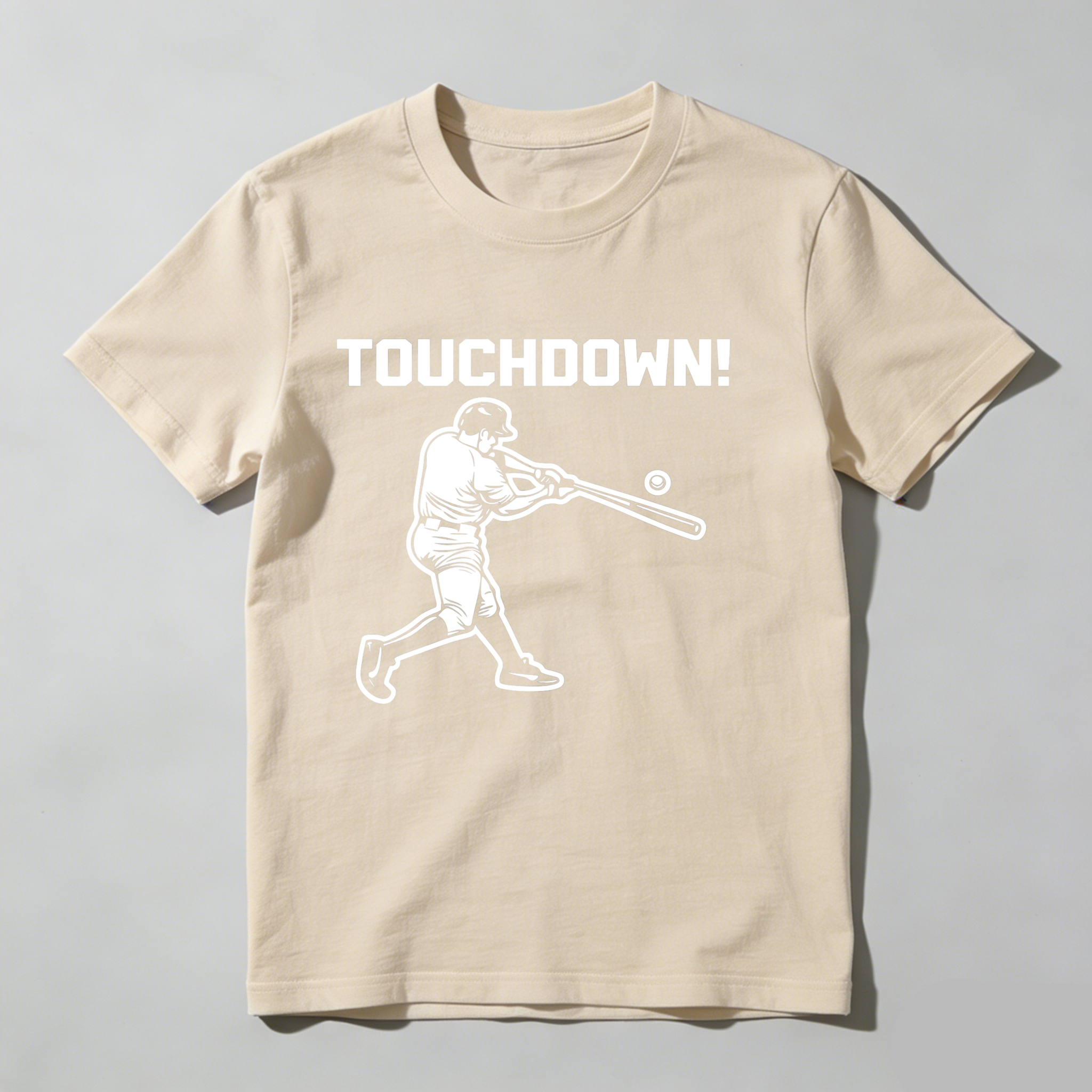 Dorawear™ Touchdown Baseball Player Swinging Bat  T Shirt