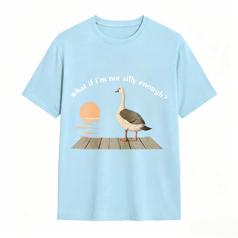 Duck Sunset Quote What If I M Not Silly Enough Unisex Classic T-shirt