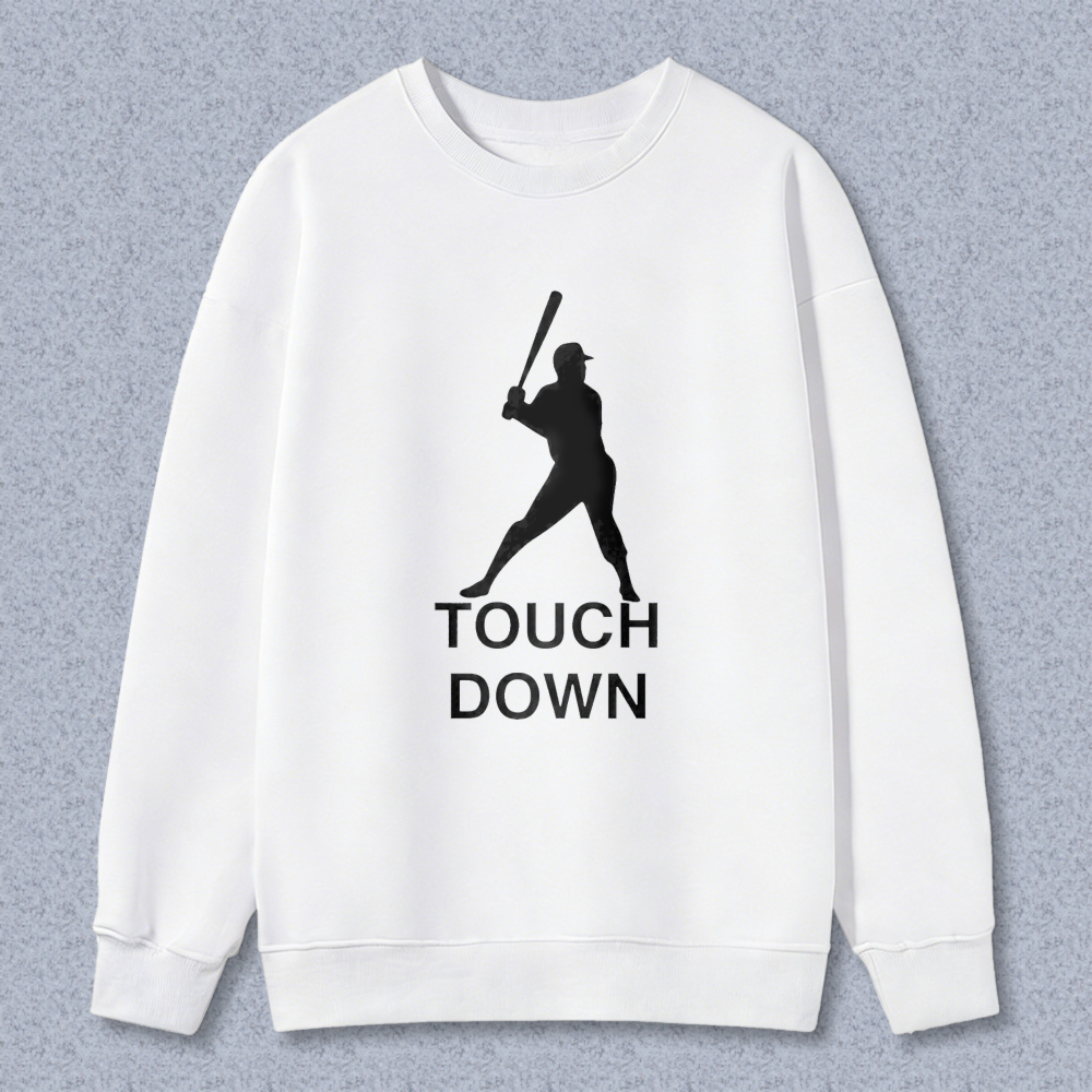 Dorawear™ Baseball Player Silhouette Touch Down Unisex Classic Sweatshirt(1)