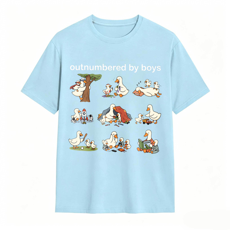 Dorawear™Duck Family With Babies And Tree Pattern Unisex Classic T-shirt