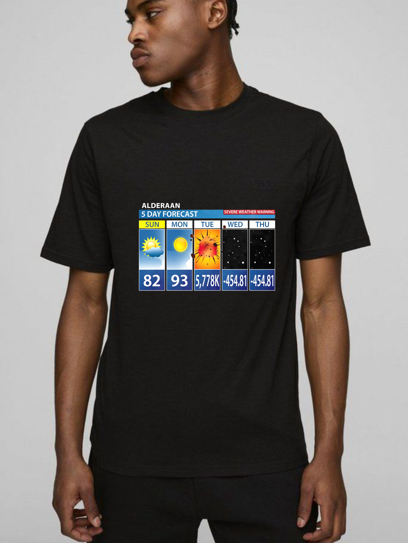Dorawear™ Alderaan Weather Forecast With Extreme Temperatures T Shirt