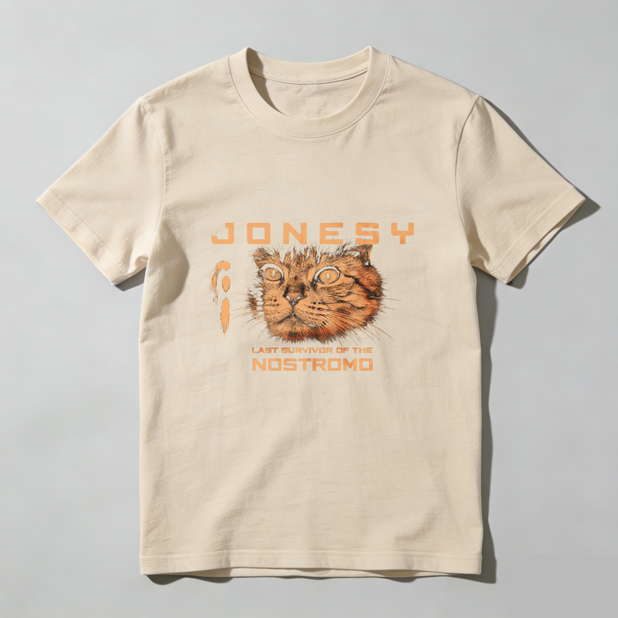 Dorawear™ Jonesy Last Survivor Of The Nostromo Pure Cotton Short Sleeve T Shirt-Dorawear