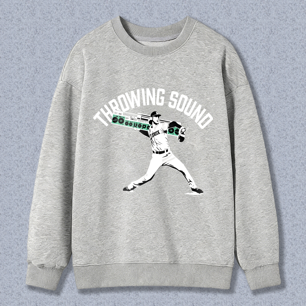 Dorawear™ Baseball Player Throwing Sound Unisex Classic Sweatshirt