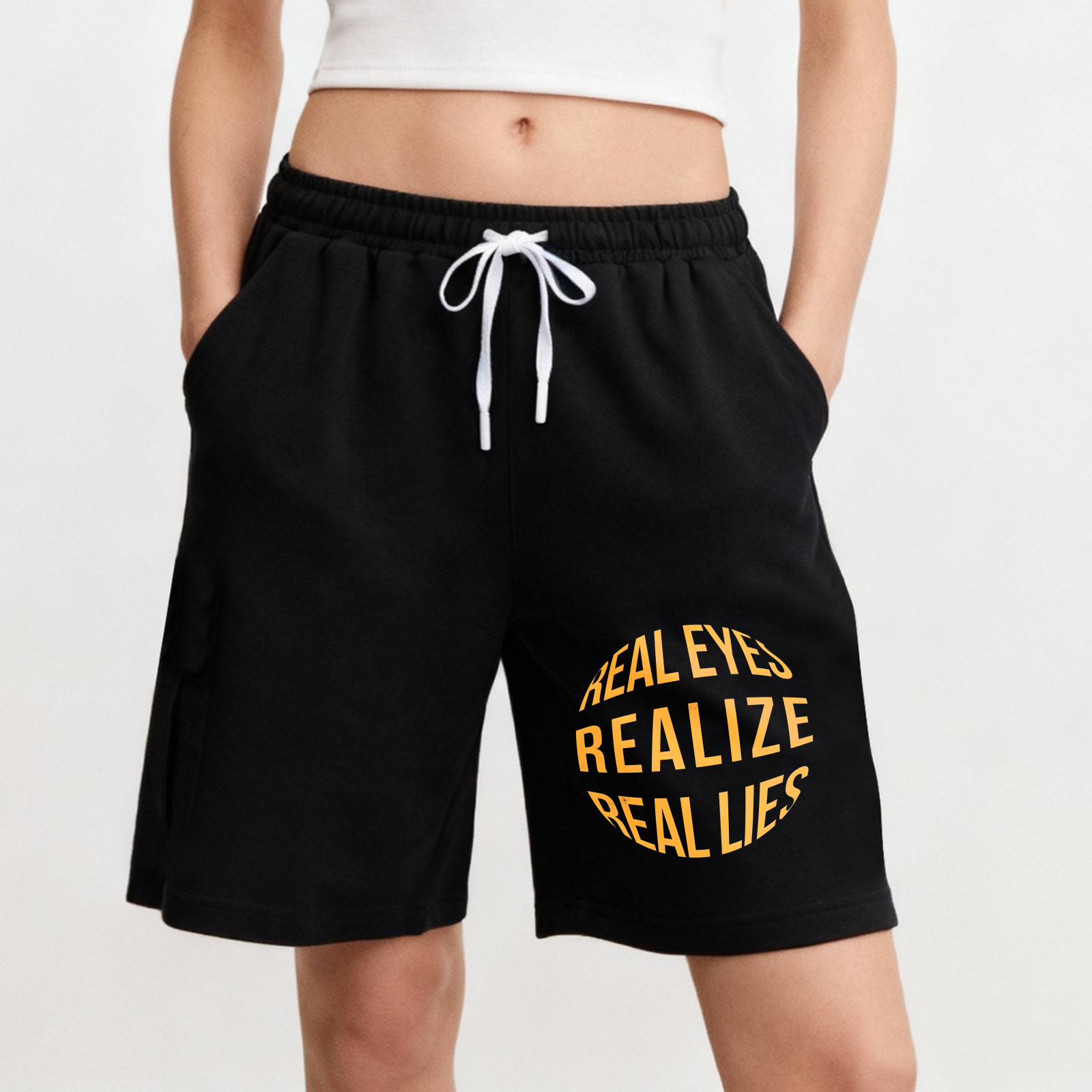 Dorawear™ Real Eyes Realize Real Lies Shorts-Dorawear