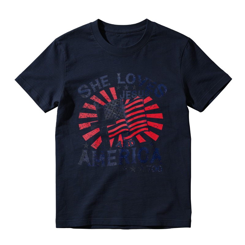 She Loves Jesus And America T-shirt