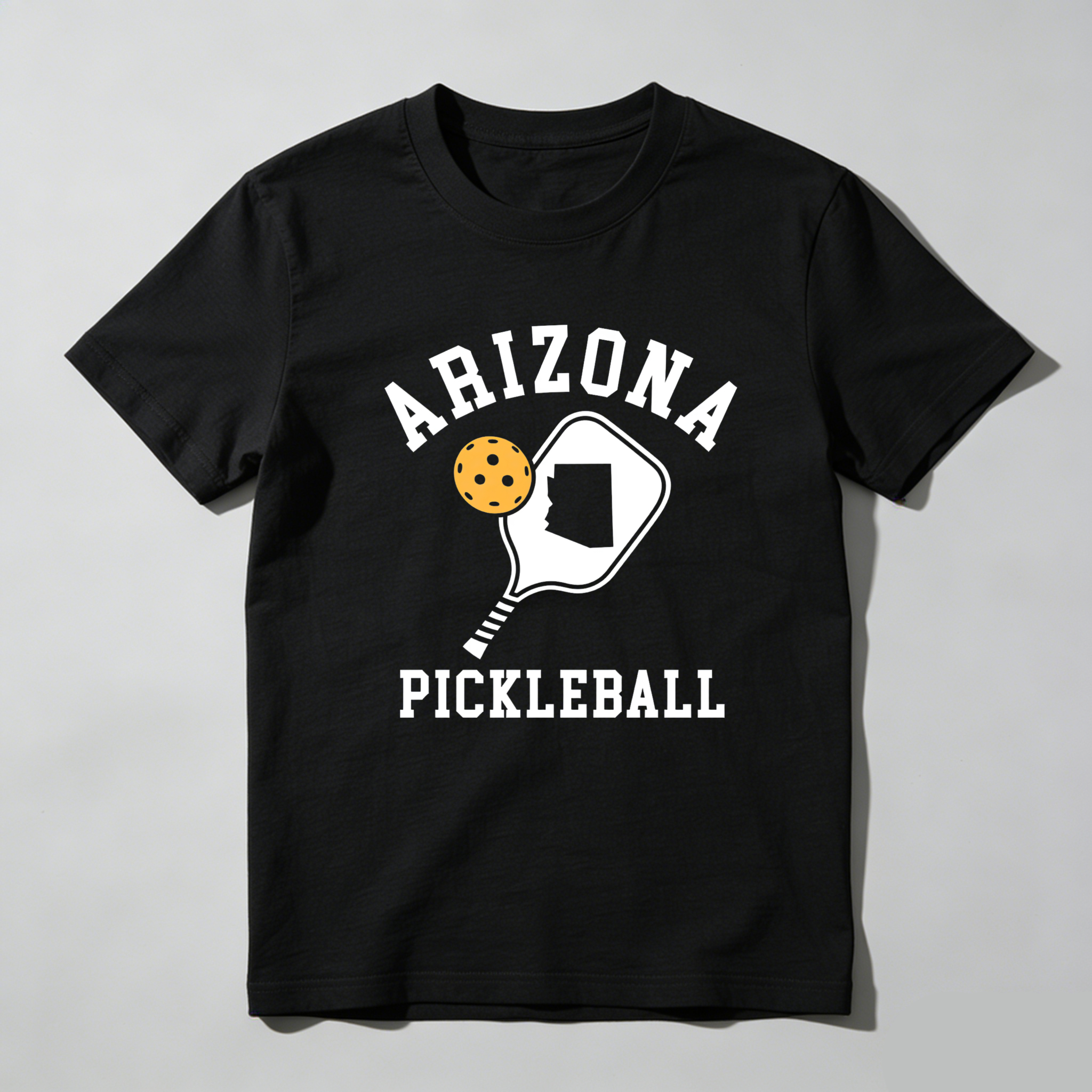 Dorawear™Arizona Pickleball Paddle And Ball Design T Shirt