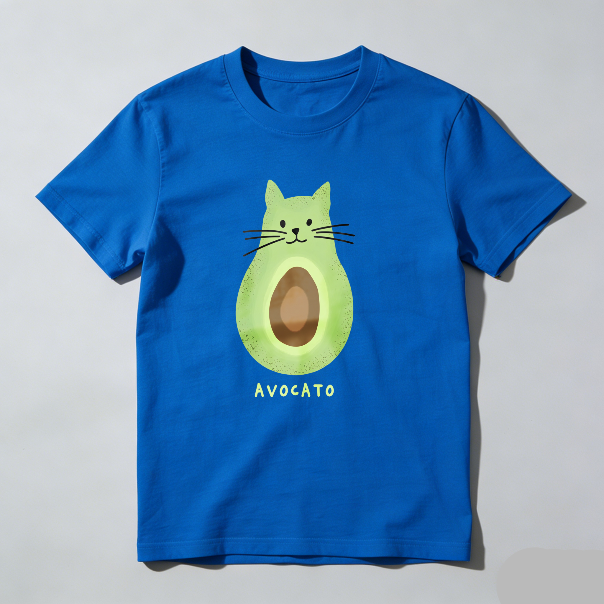 Dorawear™ Avocado Cat Face With Text Avocato T Shirt
