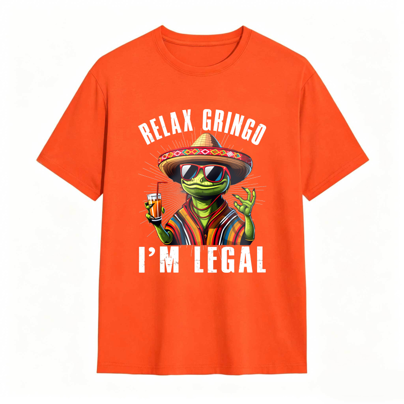 Dorawear™ Relax Gringo I M Legal Frog With Sombrero And Beer Unisex Classic T-shirt