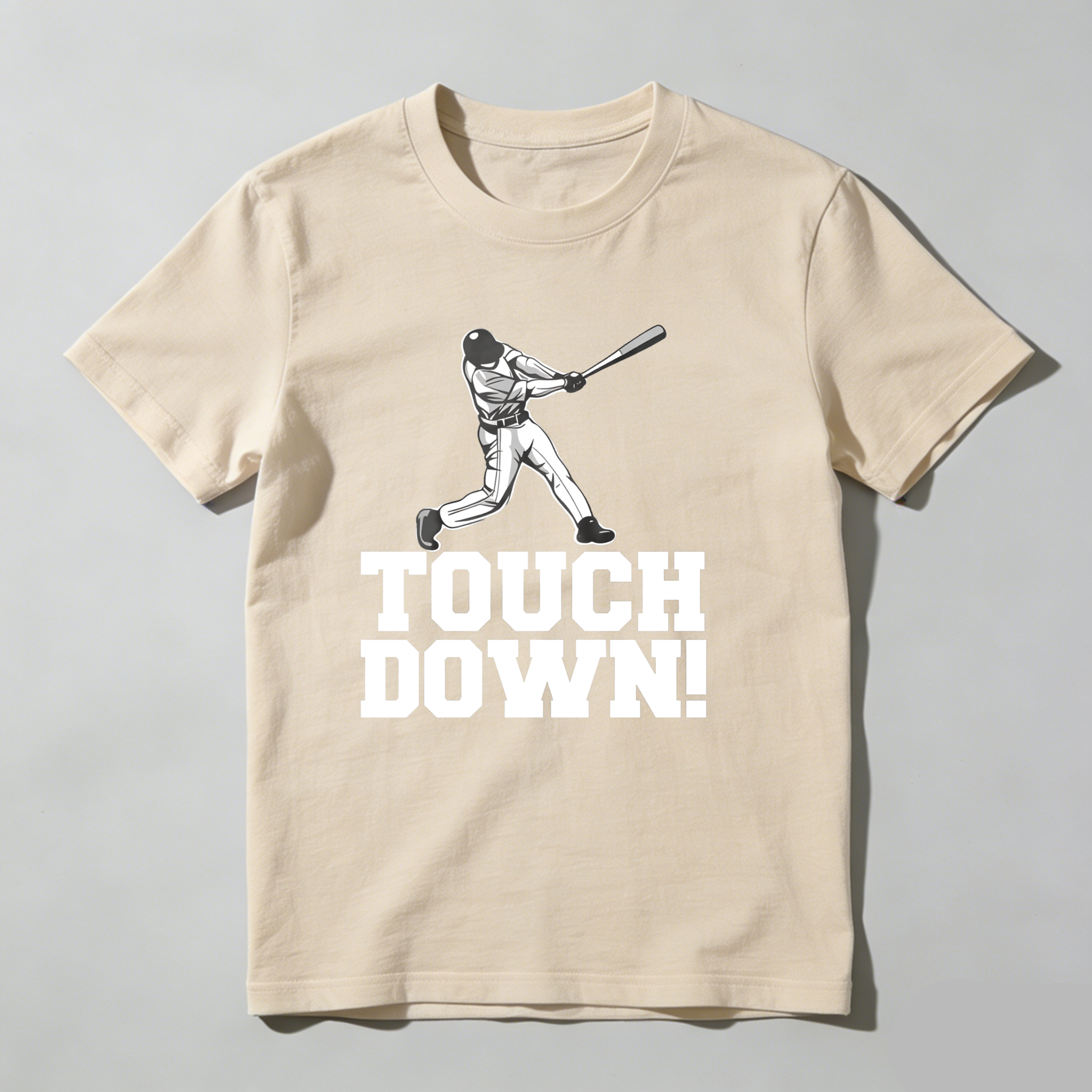 Dorawear™ Touch Down Baseball Player Swinging Bat  T Shirt