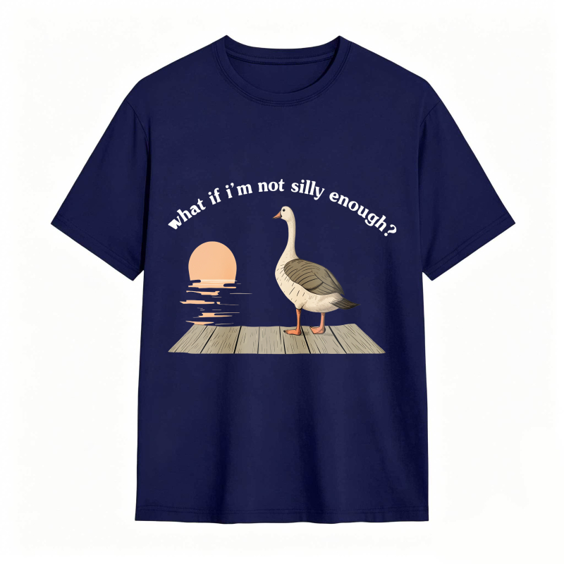 Duck Sunset Quote What If I M Not Silly Enough Unisex Classic T-shirt
