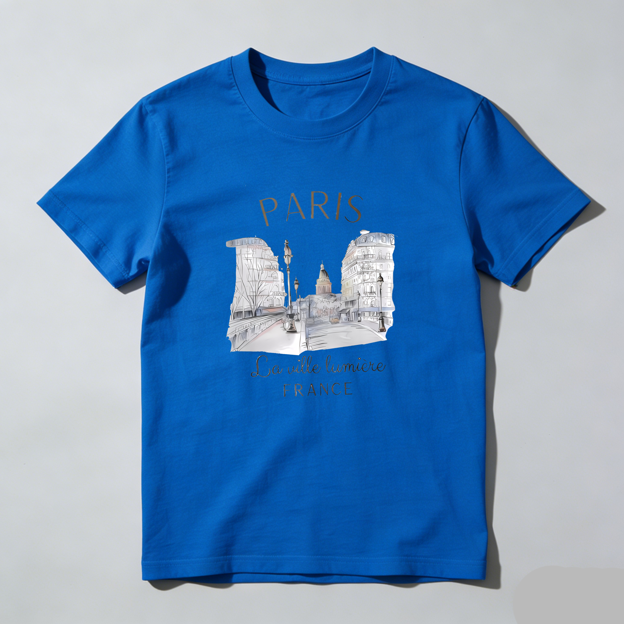 Dorawear™  Paris Cityscape Sketch Art Design T Shirt