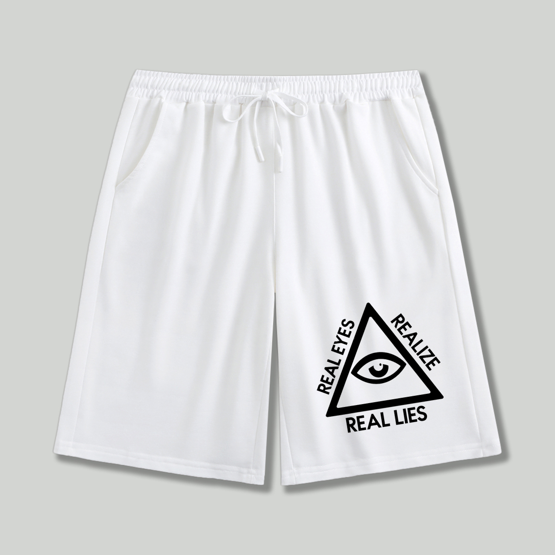 Dorawear™ Real Eyes Realize Real Lies Eye Symbol Shorts-Dorawear