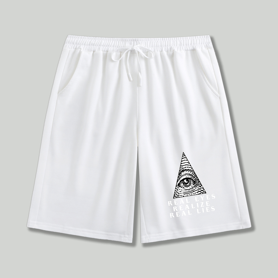 Dorawear™ All Seeing Eye Real Eyes Realize Real Lies Shorts(1)-Dorawear