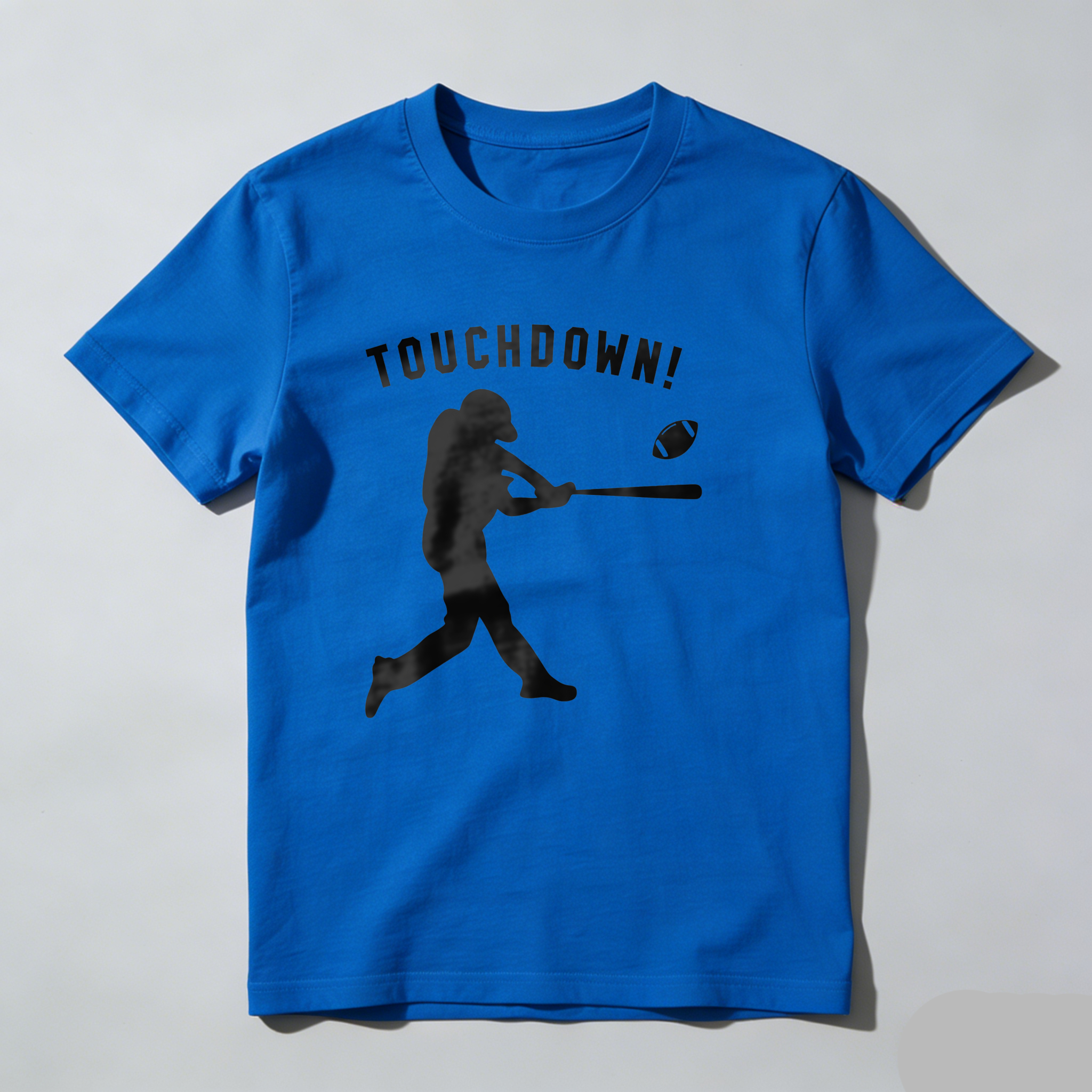 Dorawear™Touchdown Baseball Player Silhouette Design T Shirt